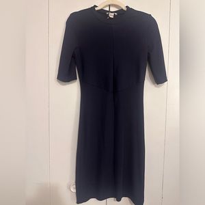 Classic Navy Blue H&M Dress - Size XS